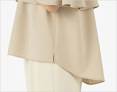 BONMAX AUB4301 [通年]BONCIERGE meets Audire 半袖ブラウス[吸水速乾/ストレッチ] 両脇スリット開き