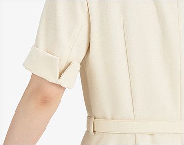 BONMAX AUO5300 [通年]BONCIERGE meets Audire ワンピース[ツイード] 袖口にスリットが入り、折り返してもおしゃれに決まる2WAY仕様です。※ベルト(36-AUA9300)は別売りです。