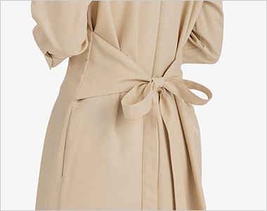 BONMAX AUO5302 [通年]BONCIERGE meets Audire ワンピース[ストレッチ] 脇に縫い込まれたベルトがウエストをきれいに見せます。前後どちらでも結べる2WAY仕様です。