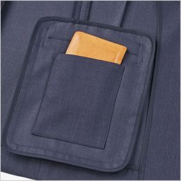 Bonmax BCJ0714 [春夏用]ジャケット[ストレッチ] ジャケットの左内側に名刺入れが入る深さのポケットが付いています。