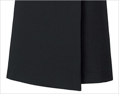 Bonmax BCS2114 [通年]ポリジン ラップスカート(ロング丈)[吸汗速乾/ストレッチ/シャドーチェック] アシンメトリーがおしゃれなロング丈。巻きスカート風のデザインが縦長を強調