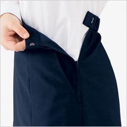 Bonmax BCS2706 [春夏用]マーメイドスカート [ストレッチ] 左サイドにファスナー付きで脱ぎはきがスムーズです。