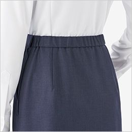Bonmax BCS2708 [春夏用]Aラインスカート[ストレッチ] ウエストは後ろゴム仕様。5cmのアジャスト分量がサイズ変化に柔軟に対応します。