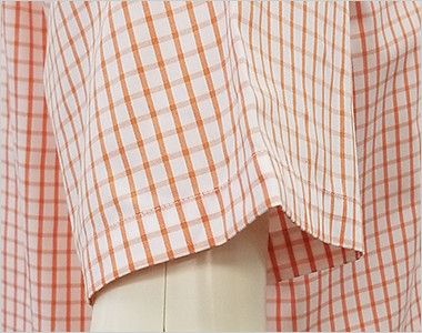Facemix FB4507U グラフチェックシャツ/半袖(男女兼用)ボタンダウン 