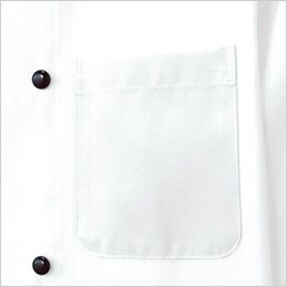 Facemix FB4513U コックシャツ/七分袖(男女兼用) 広めのポケットなのでペンなども収納可能