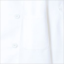 Facemix FB4552U コックシャツ(男女兼用) メモや伝票が入れられるサイズの胸ポケット付き