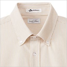 Facemix FB5028M 吸汗速乾ニットシャツ/長袖(男性用) きちんと感のあるボタンダウン仕様