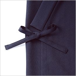 Facemix FJ0704U 作務衣(上衣)(男女兼用) 衿裾と前身頃を結んでゆったりと着られます