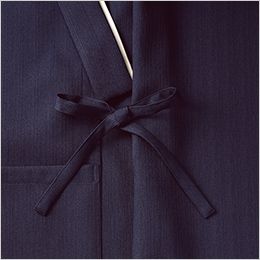 Facemix FJ0704U 作務衣(上衣)(男女兼用) 左衿裾と内身頃を結ぶことで着崩れを防止