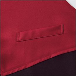 Facemix FK7175 ベスト風エプロン(男女兼用) ベストらしさを演出する飾りポケット