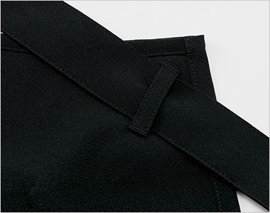 Facemix FK7185 胸当てエプロン 紐をきれいに通すことができる斜めのループ