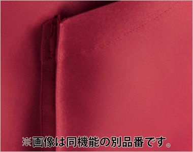Facemix FK7209 ショートエプロン(ハイビスカス柄) ポケットに広めのマチが付いているので、収納に便利