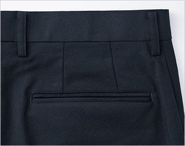 メンズパンツ 後ろ左右は耐久性に優れた玉縁ポケット仕様に