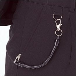 Facemix FP6707U 裾上げらくらくスリムパンツ(男女兼用) Dカンからチェーンをポケットに垂らすことも可能