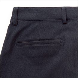 Facemix FP6708U ストレッチパンツ(男女兼用) 後ろポケットは耐久性の高い片玉縁仕立て