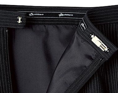 FS2001L FACEMIX/PAMIO(パミオ) セミタイトスカート(女性用) ストライプ サイズ調整可能なバネ式の尾錠とアクアチタン含浸テープ付き