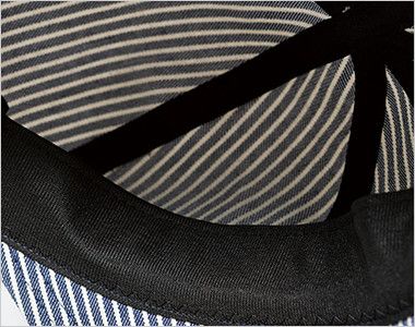Lee LCA99001 キャスケット(男女兼用) 縫い目はブラックの裏地補強されているため、安定性のある着用感