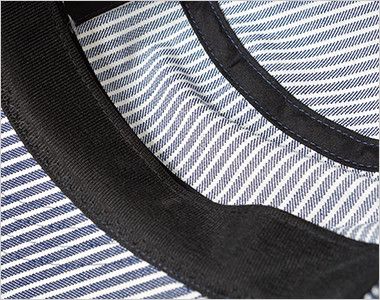Lee LCA99003 ワークキャップ(男女兼用) 縫い目部分はブラックの裏地で補強されているため、安定性のある着用感。
