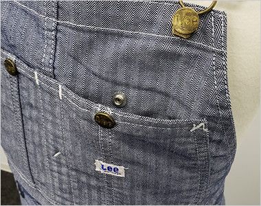 Lee LCK79001オーバーオールエプロン(男女兼用) ポケット