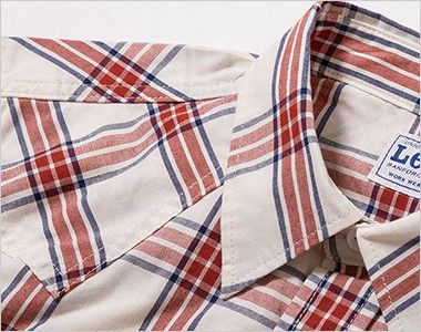 Lee LCS43007 ウエスタンチェックシャツ/七分袖(女性用) 切り替えがおしゃれな、ウエスタンシャツの特徴の肩ヨーク