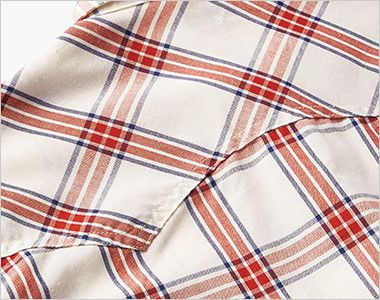 Lee LCS46008 ウエスタンチェックシャツ/半袖(男性用) バイヤス仕立てのアンブレラ風バックヨーク