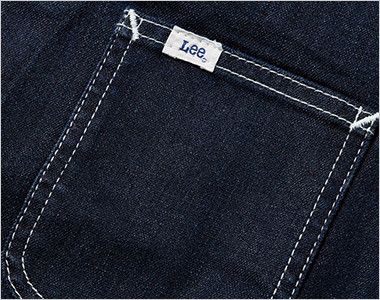 Lee LCV19002ベスト(男女兼用) Leeのピスネームの付いた左胸ポケット