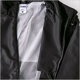 Lifemax MJ0064 ハイブリッドジャケット(男女兼用) 左胸プリンタブル仕様
（左胸はメッシュ裏地なし）