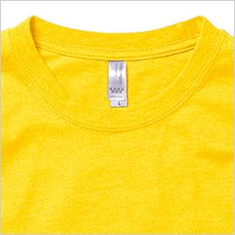 Lifemax MS1141 ユーロTシャツ/半袖(5.3オンス)(男女兼用) リブ仕様でゆったりとしたネックライン
