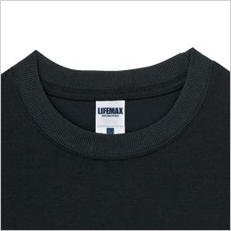 Lifemax MS1143 スラブTシャツ しっかり感のある2.2cm巾の襟リブ