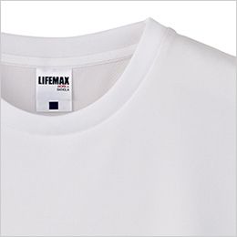 Lifemax MS1165 ノースリーブTシャツ ドライ(ポリジン加工) 2㎝巾のすっきりした襟リブ