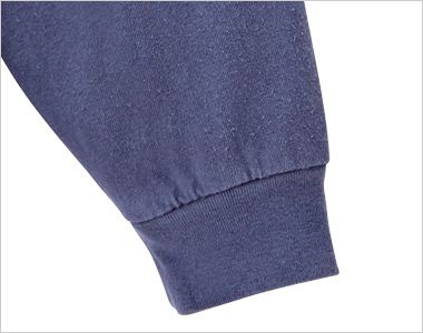 Lifemax MS1171 6.5オンスピグメントダイロングスリーブTシャツ 袖口はリブ仕様