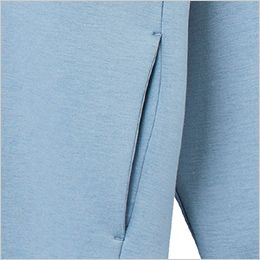 Lifemax MS2132 ドライストレッチプルオーバーパーカ(ポリジン加工) 袋布がメッシュ素材のポケット付き