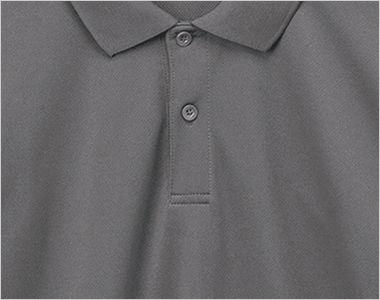 ベーシックドライポロシャツ(ポリジン加工)(杢カラー) ボタンは全てボディと同色