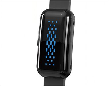 Bonmax N25-11 [春夏用]サーマバンド（数量限定） 深部体温を推定し暑熱リスクをLED表示と振動で通知。脈波情報から深部体温上昇変化を推定するアルゴリズムを応用しています。

