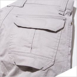 RP6901 ROCKY ストレッチ ドッグイアーパンツ(男女兼用) バックポケットはフラップポケットで物が落ちにくい