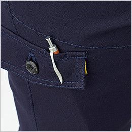 RP6913 ROCKY ライダースパンツ(男女兼用) バックツイル ペンホール付きフラップを使用し、落下防止と機能性を両立