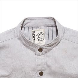 RS4301 ROCKY スタンドカラーシャツ(女性用) 首回りをすっきりと見せるスタンドカラー