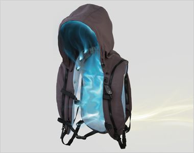 Bonmax S26FC [春夏用]リュック式冷風ウェア 保冷剤などで冷却された空気を直接頭部に送り身体
を冷却。