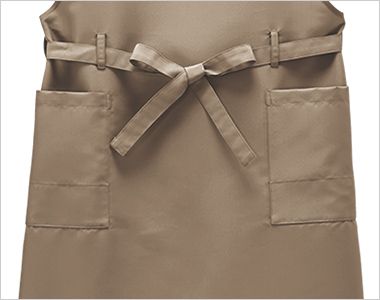 ボストン商会 27346 胸当てエプロン[男女兼用] 左右ポケット
