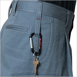 バートル 1313 ワンタックパンツ 右脇 ツインループ