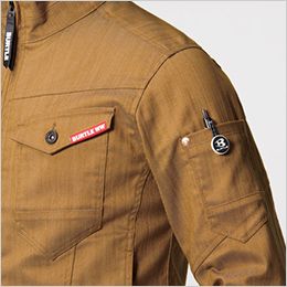 バートル 1815 [春夏用]交織ストレッチライトツイル長袖シャツ[男女兼用] 袖ペンポケット