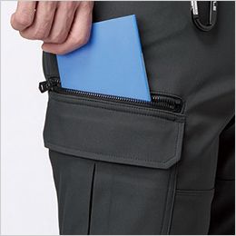 カーゴパンツ 長財布・レベルブック・Phone収納ファスナーポケット