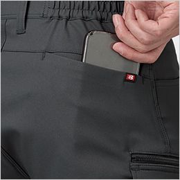 カーゴパンツ Phone収納バックポケット※着席時スマホが干渉しないポケット