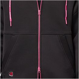 エアーテックジップフーディ ダブルジップ仕様
