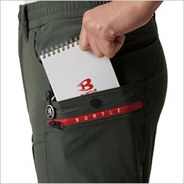 バートル 462 [春夏用]コーデュラ4WAYストレッチクロス カーゴパンツ[男女兼用] 長財布・レベルブック・Phone収納ポケット(深さ23㎝)