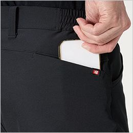 バートル 485 [秋冬用]カーゴパンツ[男女兼用] Phone収納バックポケット※着席時スマホが干渉しないポケット
