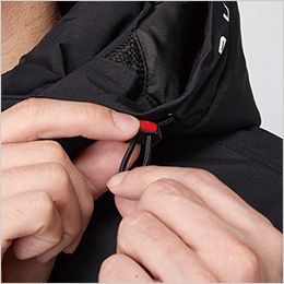 25AW 新商品　防寒ブルゾン　バートル　5060  防風ラミネート加工　家庭洗濯　ウォッシャブル　軽量マイクロソフトシェル 大型フードスピンドル付き（ボタン止め脱着仕様）