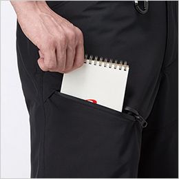 防寒パンツ レベルブック・Phone収納ファスナーポケット