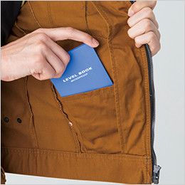 バートル 5501 綿100％チノクロスジャケット[男女兼用] 内ポケット