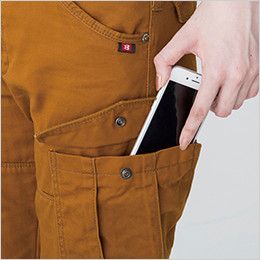 バートル 5509 綿100%チノクロスレディースカーゴパンツ(女性用) Phone収納ポケット